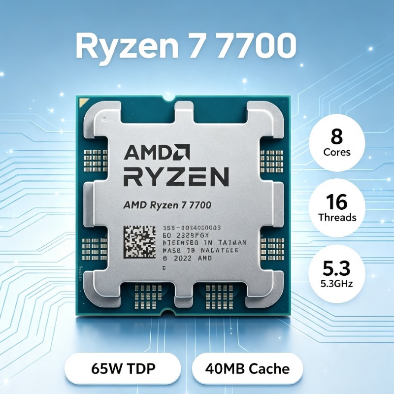 Amd Cpu Ryzen 7 - CPU para juegos de escritorio con