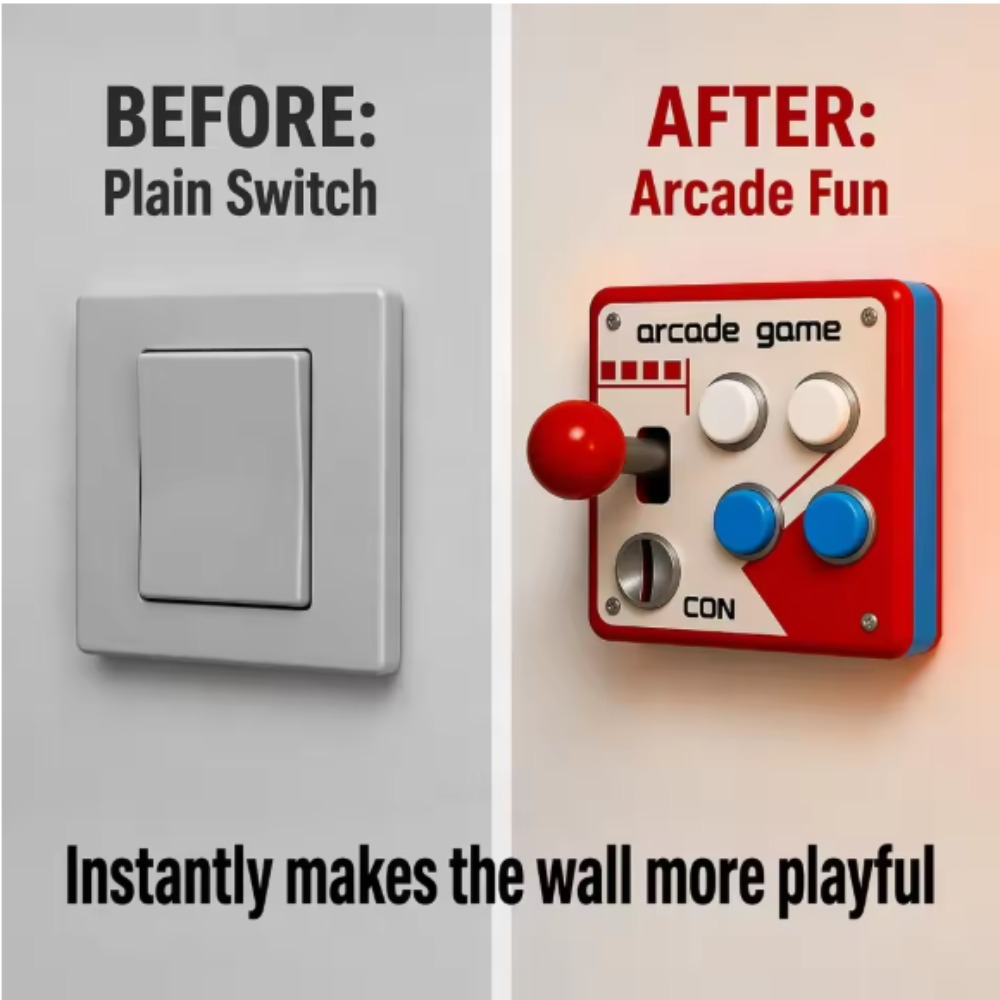 Gaming Accessories Decor - Cubierta de Joystick Retro para Arcade,