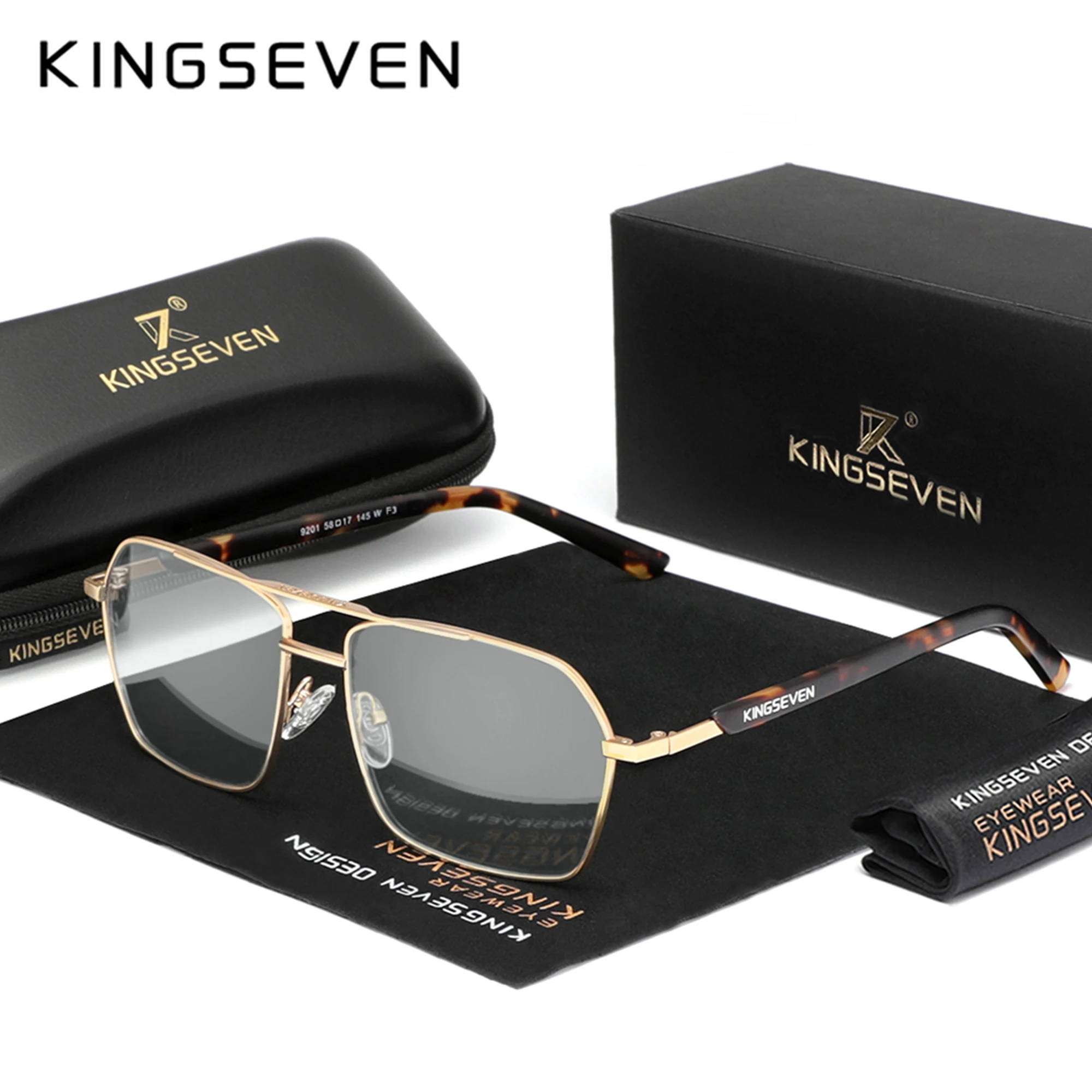 Gaming Accessories Men - KINGSEVEN-gafas clásicas antiluz azul para hombres