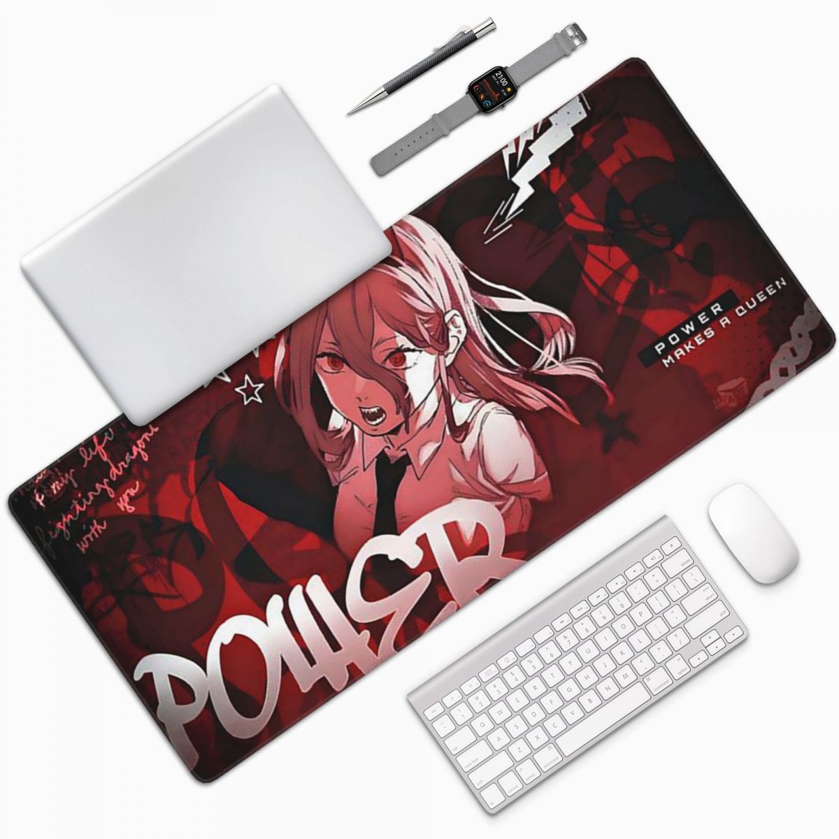 Gaming Accessories Men - Alfombrilla grande para ratón de Anime