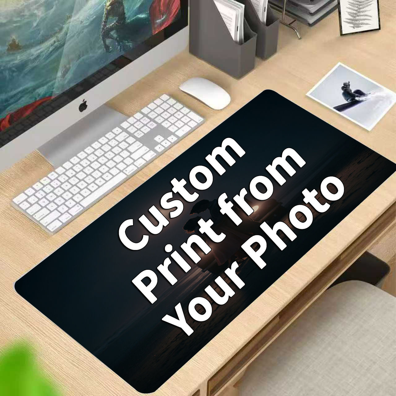 Gaming Accessories Decor - Alfombrilla de Ratón Personalizada con Foto,