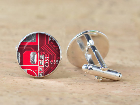 1 par de gemelos con imagen de - Gaming Accessories Men reseña y precio