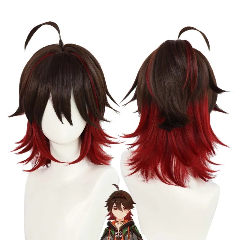 Peluca de pelo sintético resis - Gaming Accessories Men reseña y precio