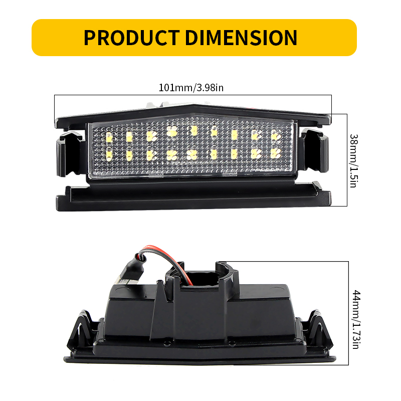 Luces LED blancas para matrícu - Gaming Accessories Storage reseña y precio
