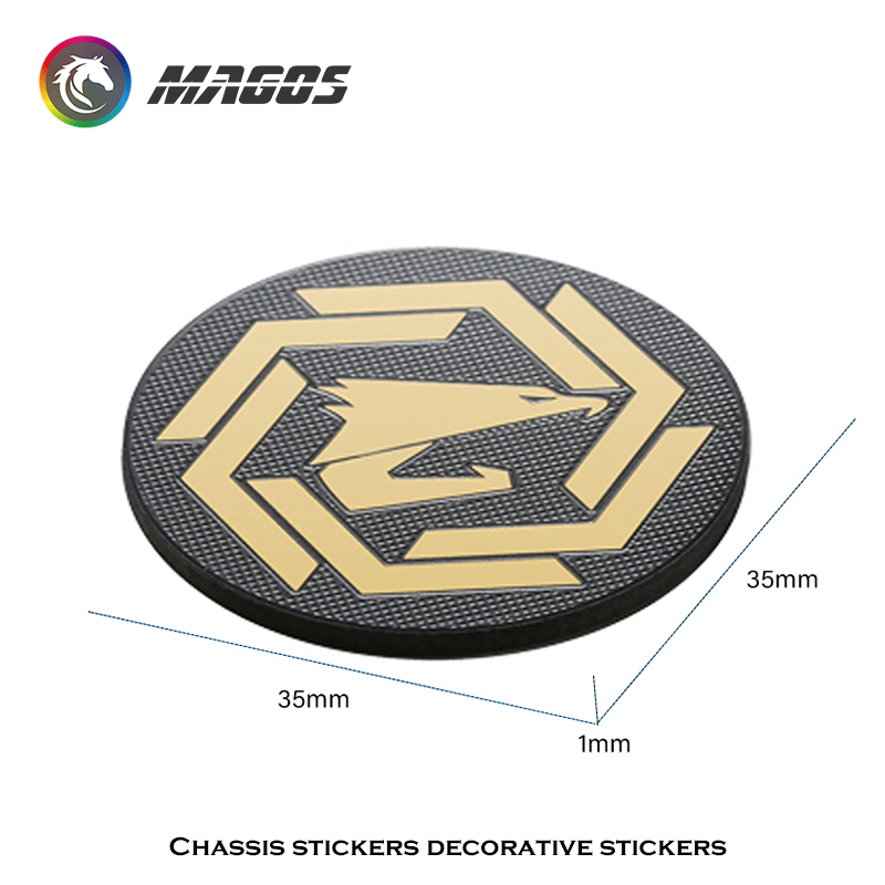 Etiqueta engomada del metal de - Gaming Accessories Decor reseña y precio
