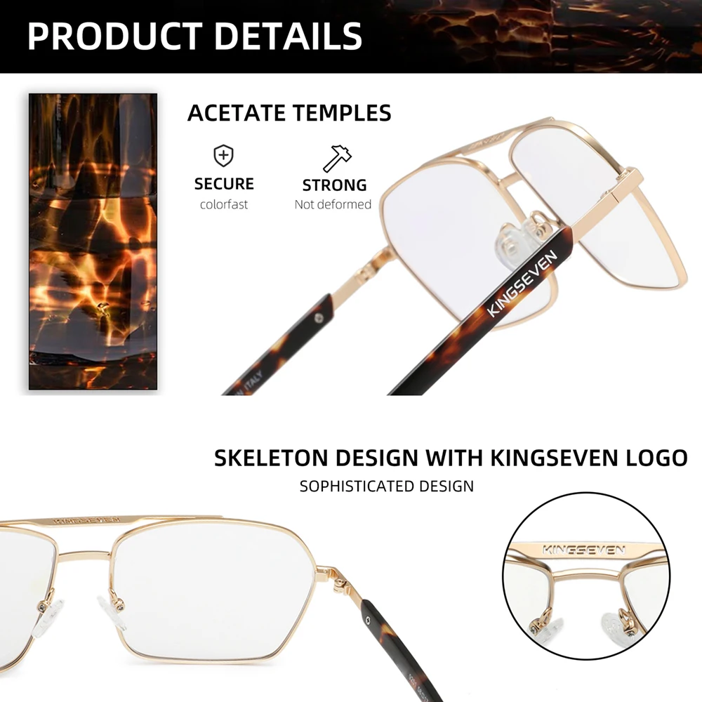 KINGSEVEN-gafas clásicas antil - Gaming Accessories Men reseña y precio