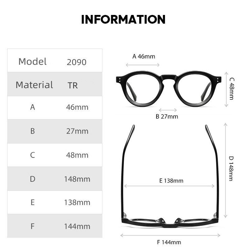 Nuevo Montura de gafas redonda - Gaming Accessories Men reseña y precio